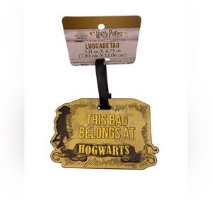 Harry Potter Hogwarts Luggage Tag Bag Belongs Wizard Dobby House Elf Travel ID